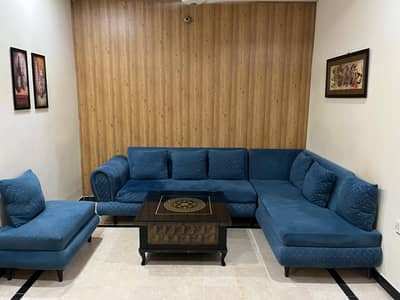L shape sofa set in good condition like new for sale in cheep price