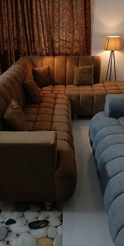 L SHAPE SOFA TOWEL FABRIC