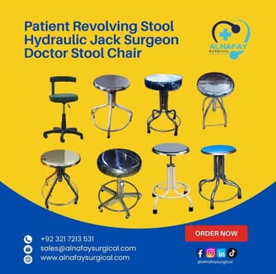 Patient Revolving Stool Hydraulic Jack Surgeon Doctor Stool Chair