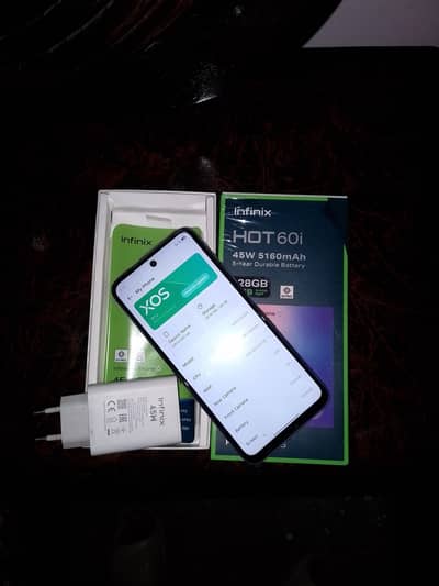 Hot 60i 6gb 128GB with full accessories official 2 Months warranty