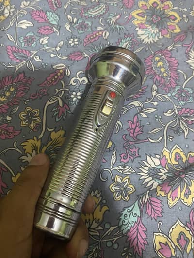 Old vintage elephant chrome torch 1980