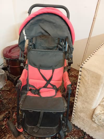 Twin Kids Pram