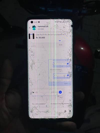 One Plus 8 Pro life taim pta galas or back barek
