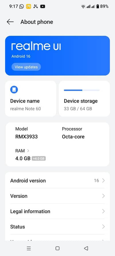 Realme Note 60