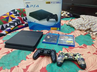 selling PS4 slim 500 GB non jailbreak with PS Plus