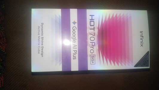 Infinix Hot 70 pro 5G+ 8/128 non active just box open