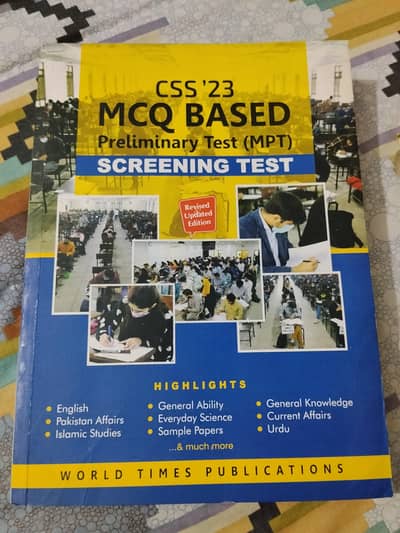 MCQ Based MPT  screening test book