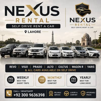Rent a Car on Self Drive - Car Rental in Lahore - All Car Rent Booking