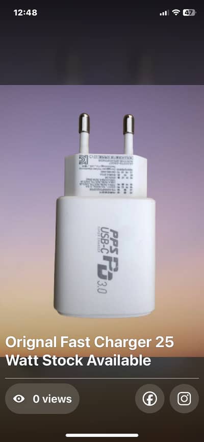 PPS PD 3.0 GAN 25 /30/45/65 Watt Fast orignal chargers Korean stock