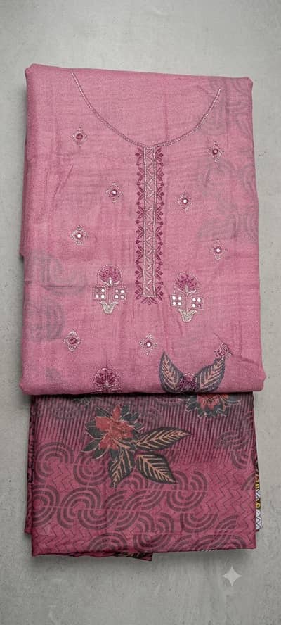 Brand New 3 Piece Embroidered Suit for Sale (Unstitched