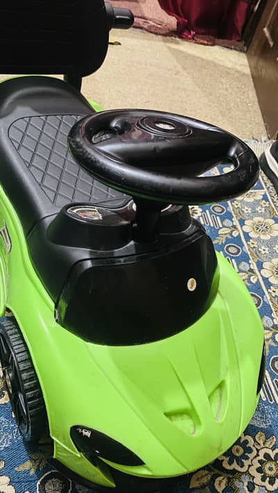 Green kid car