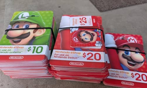 NINTENDO eSHOP CARDS FOR SWITCH/ SWITCH 2