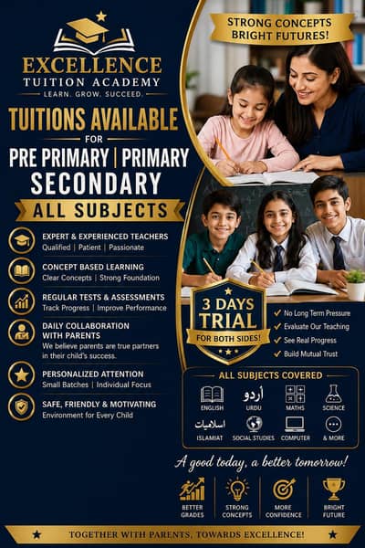 Tuitions For All Classes