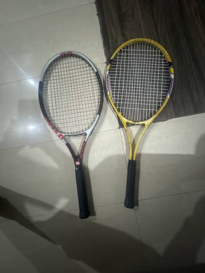 Black and yellow racket
