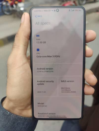 Xiaomi Redmi k40 Gaming 5G 12+3 128gb
