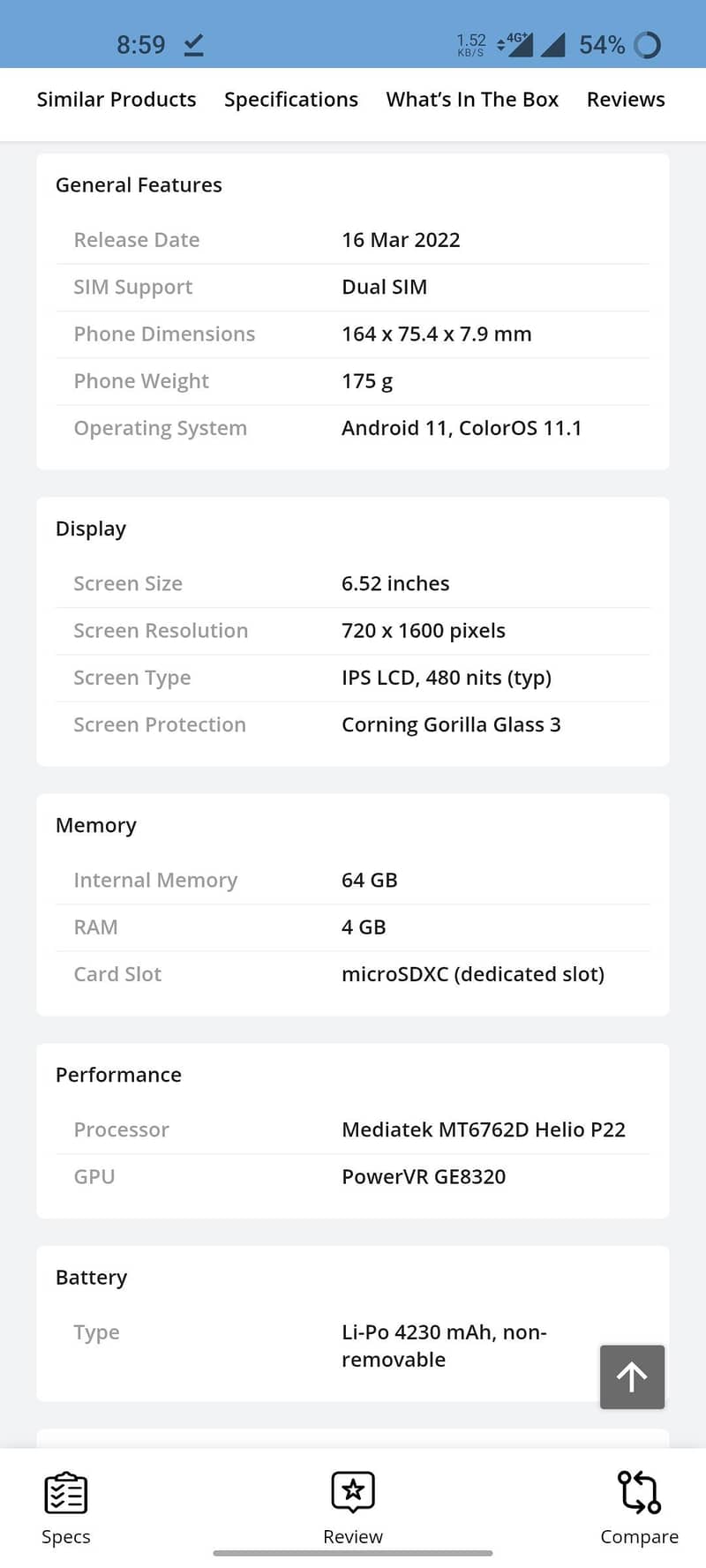 OPPO A16e 1
