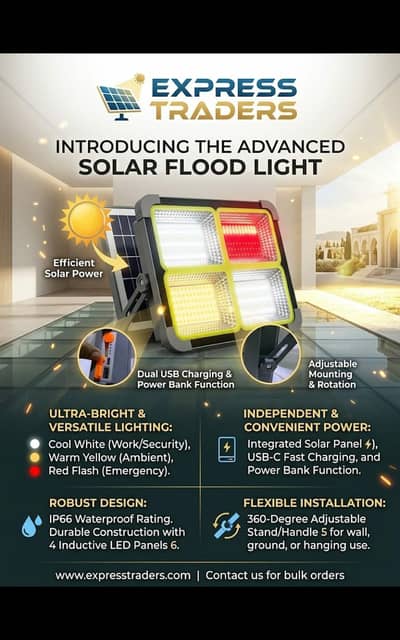 Heavy-Duty Solar LED Street Light (Zero Electricity Cost)