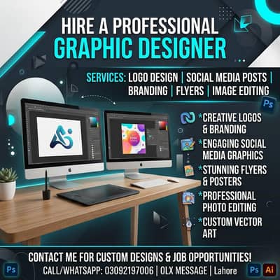 Creative Graphic Designer Available for Office / Freelance Jobs
