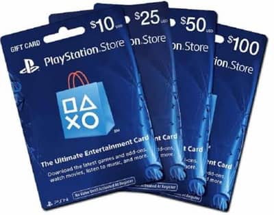 PLAYSTATION PSN GIFT CARDS