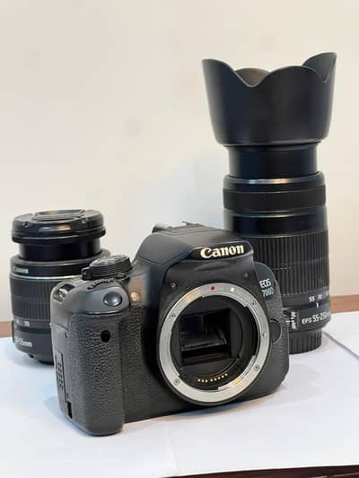 canon 700D complete set -body + lens +bag