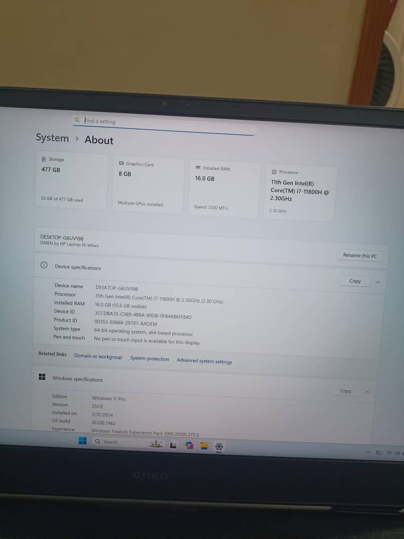 HP Omen 16 10