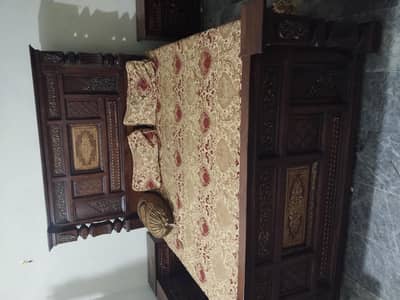 king size bed showcase dressing table dinning table