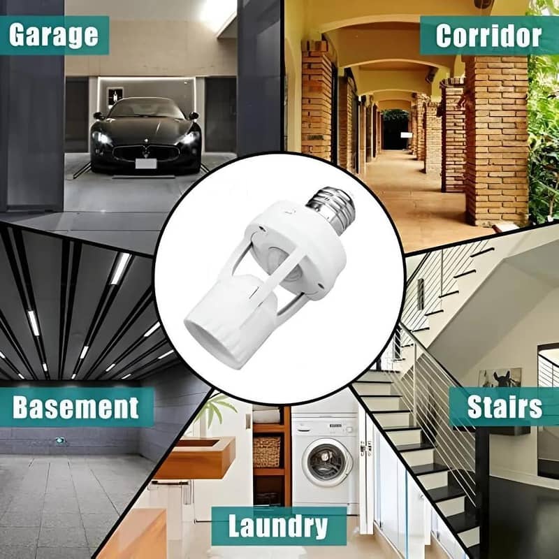 Automatic Motion Sensor Bulb Holder (Auto On/Off) 3