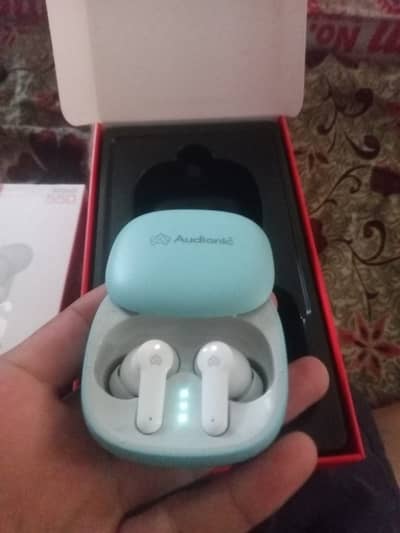Audionic Airbuds 550 , sky blue color