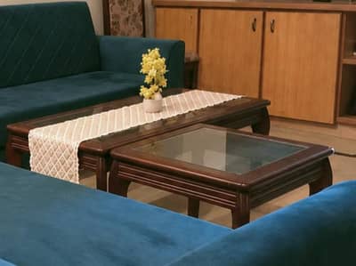 Large & Two Small Wooden Tables