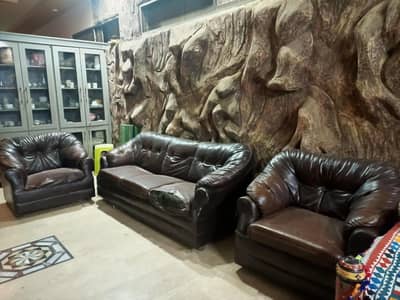 leather sofa set