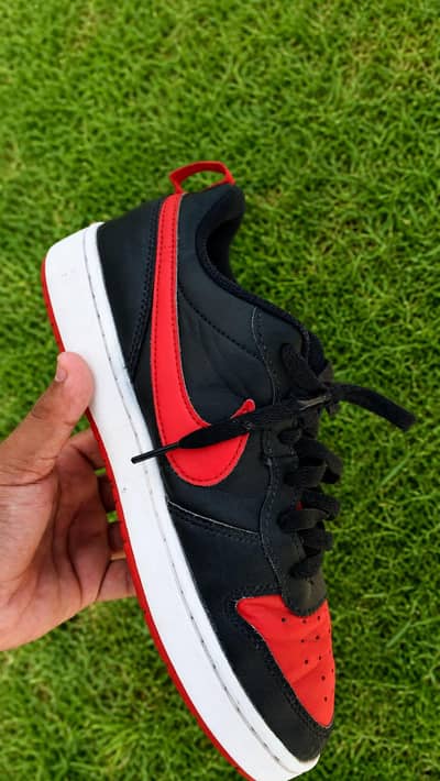 Nike Court Borough Low 2 — Black/Red