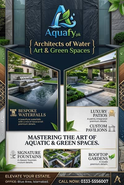 Waterfalls & Fountains Design-Build Consultants (0333-5556007)