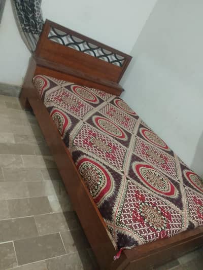 bed with mattress