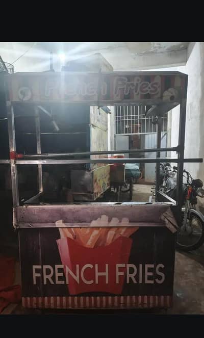 fries and burger counter