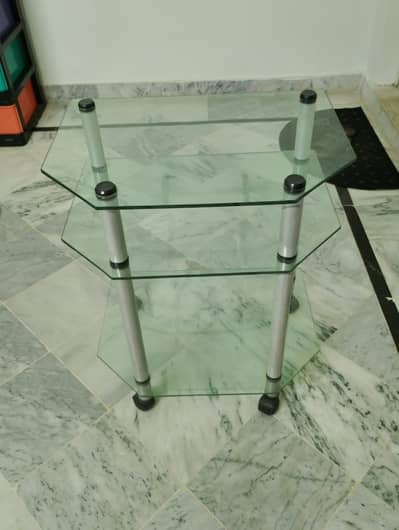 glass TV Trolley