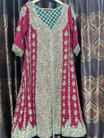 Beautiful Custom-Made lehenga |dark Marron shirt & dupatta| Heavy Work