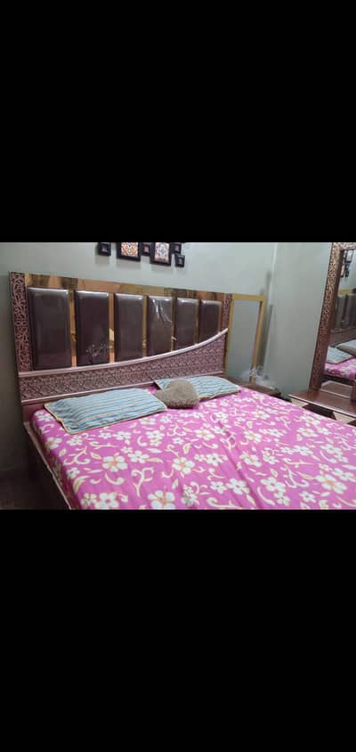 Beautiful Double Bed with Dressing Table and side tables