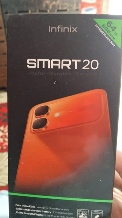 Infinix Smart 20 4/64GB | Brand New Sealed Box | PTA Approved