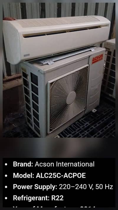 acson non invertor split ac in best condition