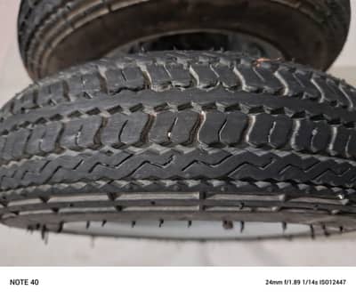 Motor bike side safety wheels complete pair
