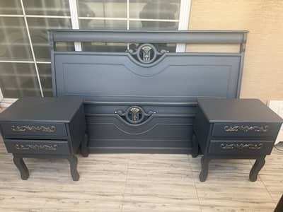 2wooden bed set in excellent condition
