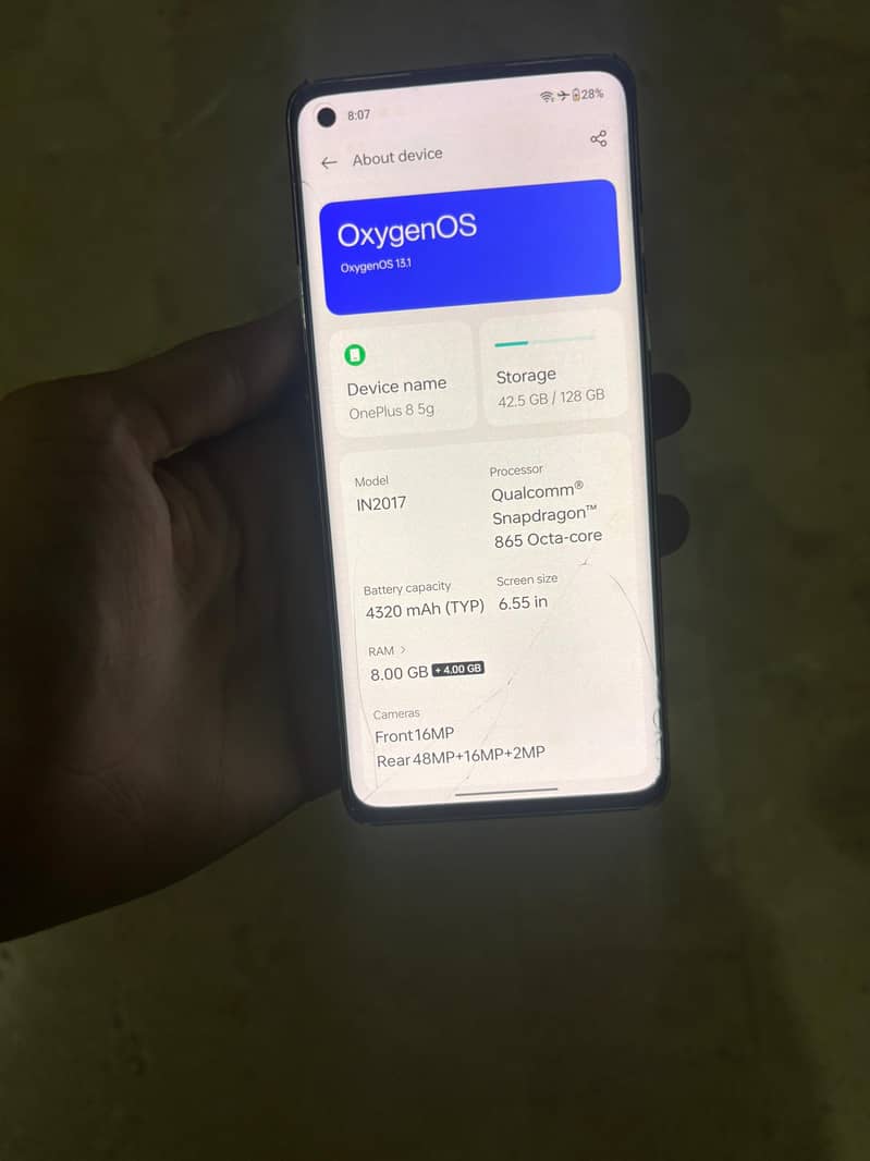 One Plus 8 5g 2