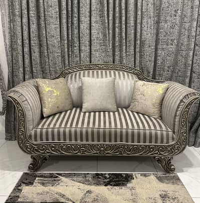 7 seater crown sofa (made in sheesham)