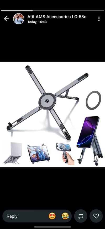 3 in 1 Magnetic Portable Stand, Phone, Tablet & Laptop Stand