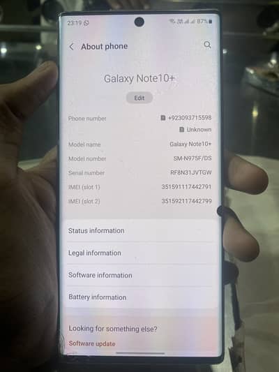 Samsung Mobile Note 10 Plus