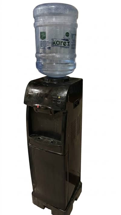Used Water Dispenser and Fridge Underneath