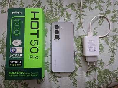 Infinix Hot 50 Pro 128GB 8GB – 8/10 Condition