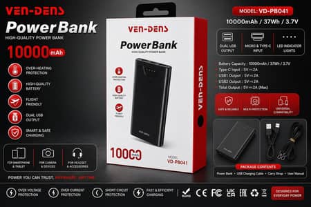 ven Dens power bank 10k mah