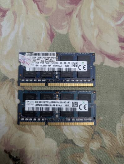 SKhynix 8GB DDR3 Rams (2x 8GB)