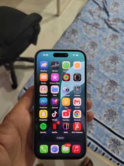 Apple iPhone 15 Ice Blue 128GB Non- PTA 10/10